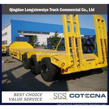 Heavy Duty 3 Axles Low Bed Transportion Semi Trailer